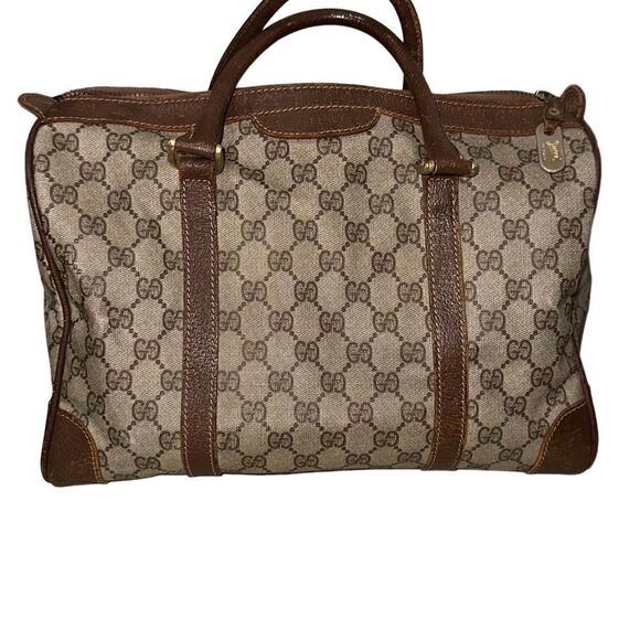 Gucci classic brown GG large Boston bag - Picture 9 of 13